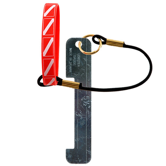 Aluminum Lobster Gauge w/Bungy Wrist Band image number 0