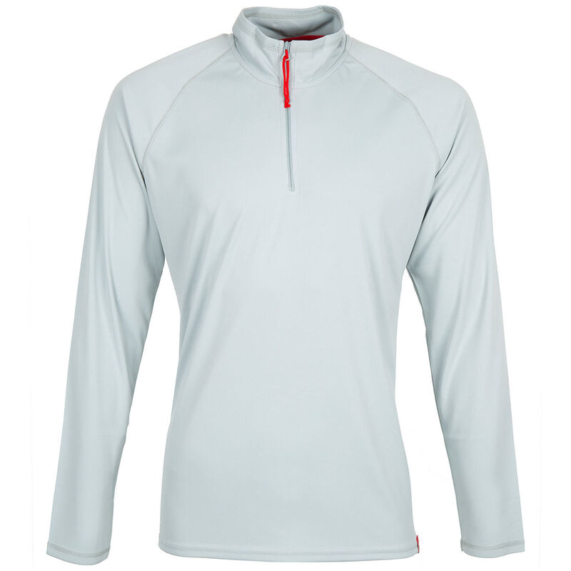 Gill Men's UV Tec 1/2 Zip Shirt, in Medium Grey | by West Marine