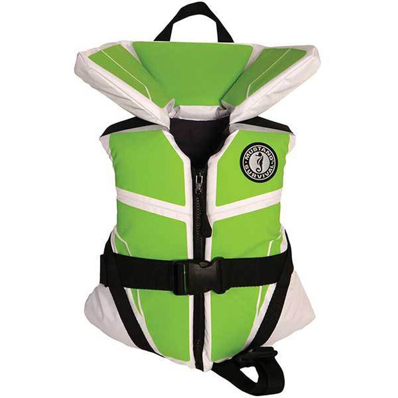Lil’ Legends Youth Life Jacket, 50-90lb., White/Green image number 0
