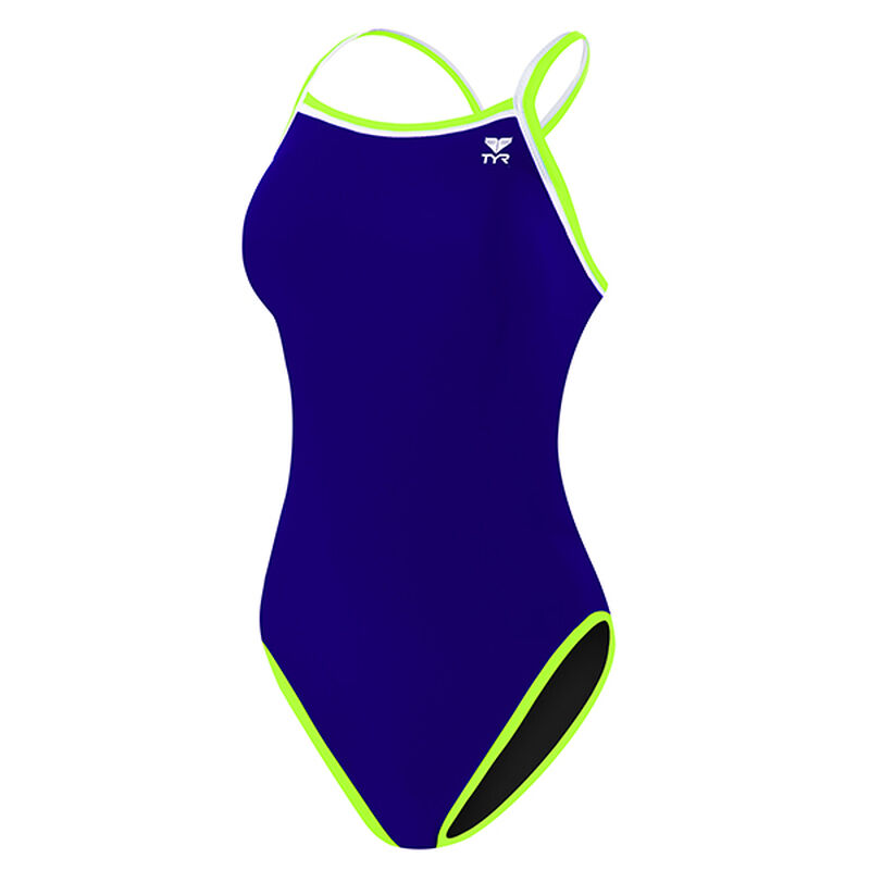 Women's Solid Halter Controlfit One-Piece Swimsuit image number 0