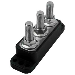 PowerBar Three M10 (3/8) Studs - 600A w-Cover