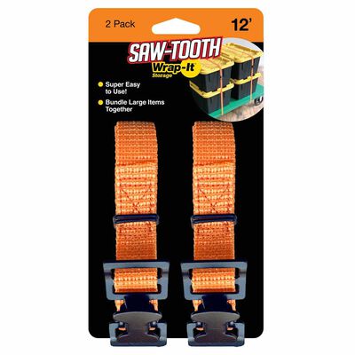 12' Saw-Tooth Storage Straps, 2-Pack