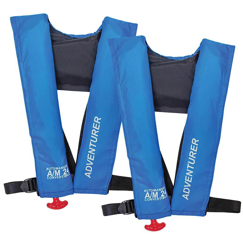 Adventurer Inshore Automatic/Manual Inflatable Life Jackets, 2-Pack image number 0
