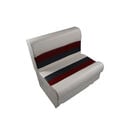 Premium Series 28" Pontoon Bench Seat Cushion Set With Base image number 0