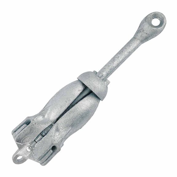 Grappling Folding Anchor, Galvanized, 9 lb. image number 1