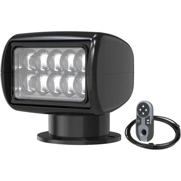 SEAFLO 25W Remote Control LED Marine Searchlight, Black, 5500K image number 0
