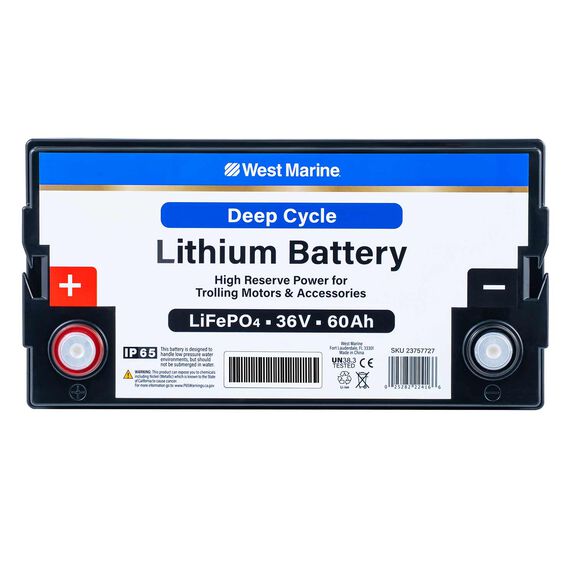 Group 31 Lithium Iron Phosphate Deep Cycle Battery, 36V 60Ah, Certified to ABYC Standards image number 2