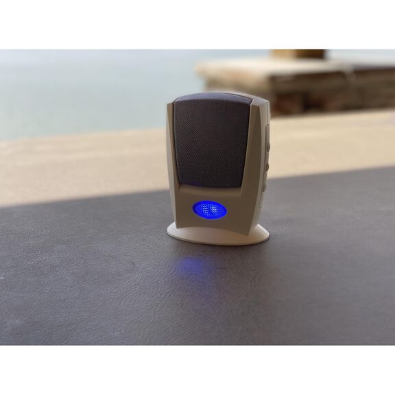 Wireless Battery Operated Portable Visual Strobe and Audible Chime Alert, 4 Chime Tones image number 1