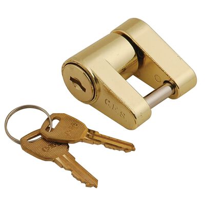 Brass Trailer Coupler Lock
