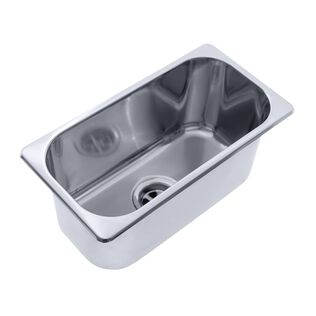 Rectangle Sink Ultra-Mirror Finish, 304 Stainless Steel, 2" Drain, SoundKOTE
