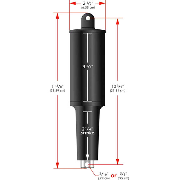 Replacement 101XD Actuator - 24 Volt - 5/16" Hardware image number 0