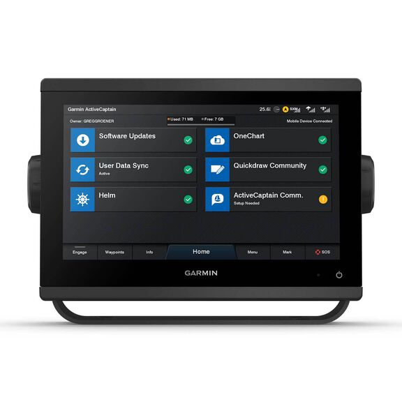 GPSMAP 923xsv  Multifunction Display with SideVu, ClearVu and Traditional CHIRP Sonar and Worldwide Basemap Charts image number 4