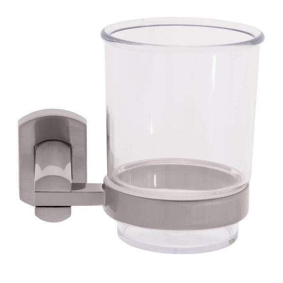 Miah Cup Holder Plastic Cup Brushed Nickel image number 2