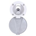 Recessed Shower Arctic White Cup with Stainless Steel Lid, Hammer-Head Arctic White Sprayer, 10' White Rubber Hose image number 4