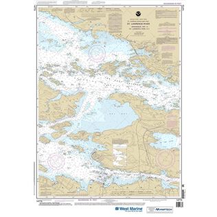 Maptech&reg; NOAA Recreational Waterproof Chart-Gananoque, Ont., to St. Lawrence Park. N.Y., 14773