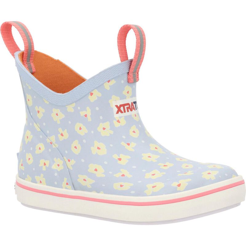 Xtratuf Kids' Ankle Deck Boots, in Skyway Floral, Size 7 | by West Marine