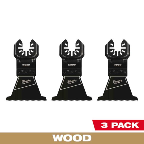 MILWAUKEE&reg; OPEN-LOK&trade; 2-1/2" HCS Wood Multi-Tool Blades, 3 Pack image number 0
