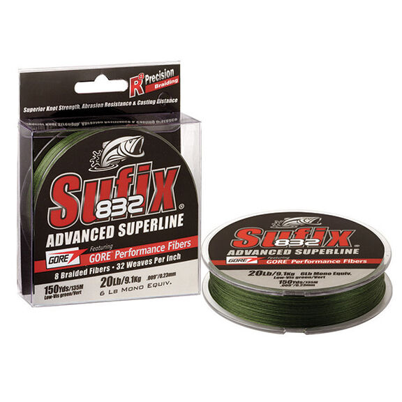 Advanced Superline Braid, Lo-Visibility Green, 20 lb, 150 yds. image number 0
