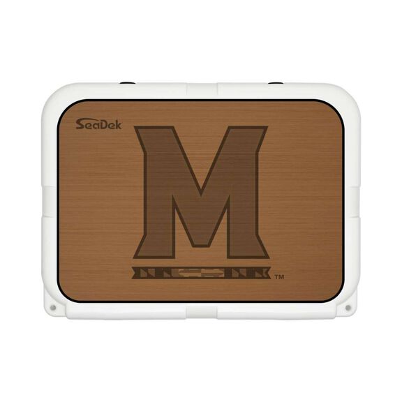 SeaDek Cooler Pad - Collegiate Collection - Fits YETI Tundra 35 - Mocha / Black, University of Maryland image number 0