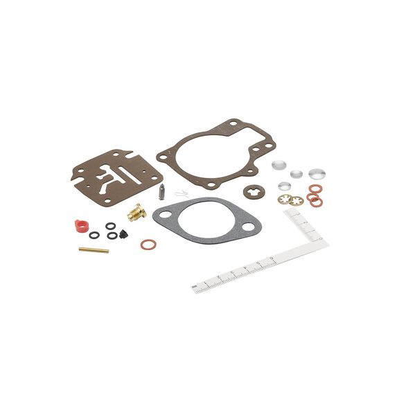 Quicksilver 8M6010306 Carb Repair Kit for Select OMC, Evinrude, Johnson 2-Stroke 18-75hp Outboards image number 0