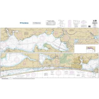 Maptech&reg; NOAA Recreational Waterproof Chart-Intracoastal Waterway West Bay to Santa Rosa Sound, 11385