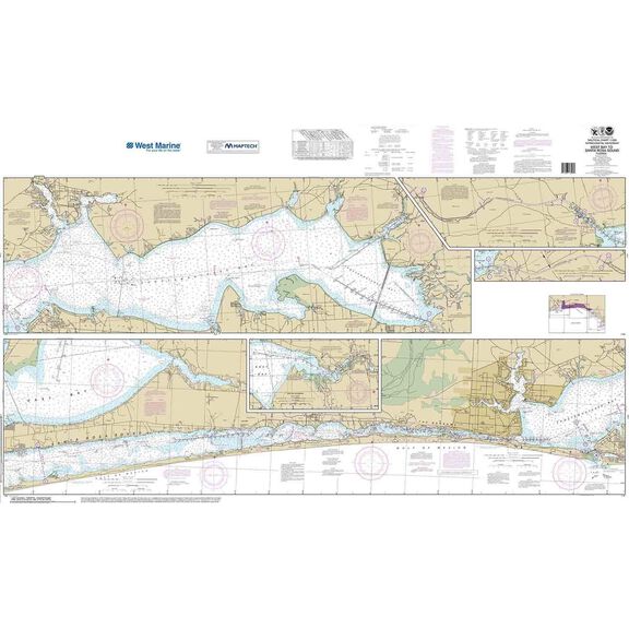 Maptech&reg; NOAA Recreational Waterproof Chart-Intracoastal Waterway West Bay to Santa Rosa Sound, 11385 image number 0