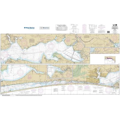 Maptech® NOAA Recreational Waterproof Chart-Intracoastal Waterway West Bay to Santa Rosa Sound, 11385