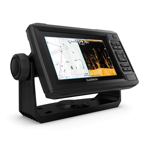 ECHOMAP&trade; UHD 64cv Fishfinder/Chartplotter Combo with GT24UHD-TM Transducer and G3 Blue Charts US Coastal Charts and US/Canada Great Lakes image number 1
