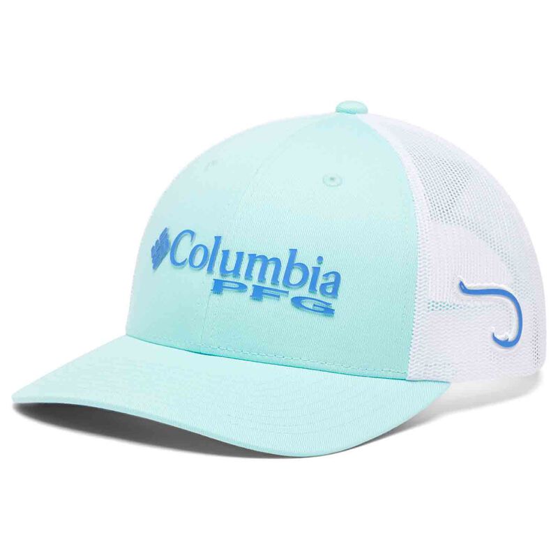Columbia PFG Fishing SnapBack Cap Unisex Mesh Trucker Hat Teal