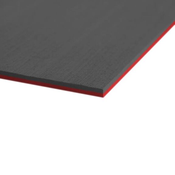 Two Color SeaDek Full Sheet &ndash; Brushed (40&Prime; x 80&Prime;) - Dark Gray / Ruby Red image number 0