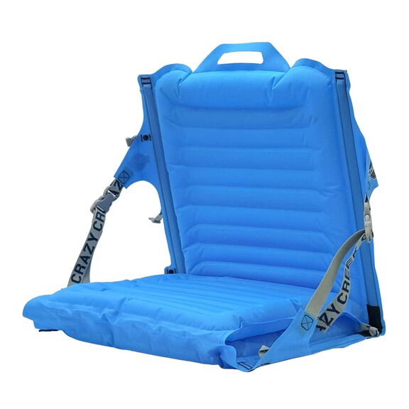 Crazy Creek Inflatable AirLounger Original Chair for Camping, Backpacking, Beaches, Comfort on All Terrains, Adjustable Straps, Compact Design, Dual Purpose, Chair and Pad in one, Big Sky Blue image number 3