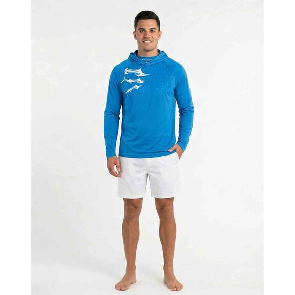 Men's Zombie Marlin Hooded Shirt image number 1