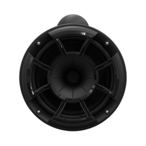 Wet Sounds REV 8 Black Special Edition Revolution Series 8" Matte Black Tower Speakers with Silver Aluminum Fixed Clamps (Pair) image number 2