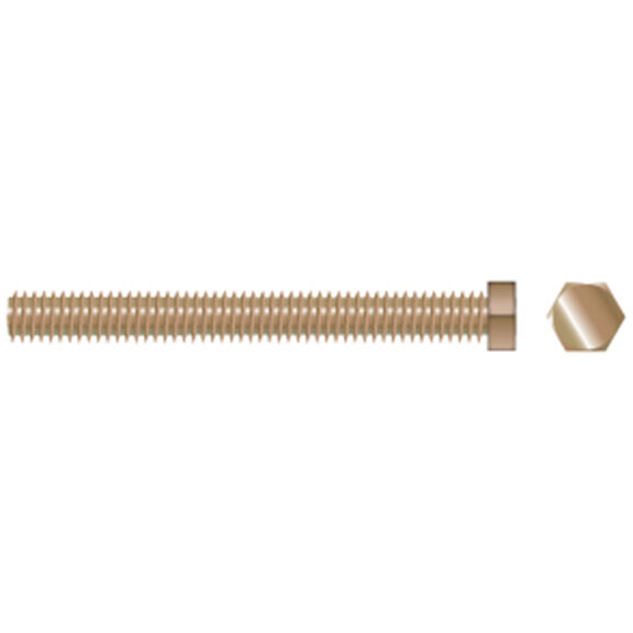 1/4-20 X 1" Silicon Bronze Coarse Thread Hex Bolts, 25-Pack image number 0