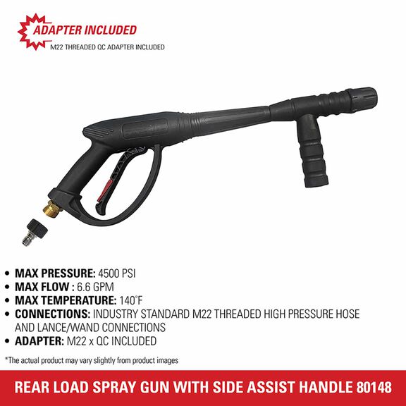 Universal Pressure Washer Spray Gun with Side Assist Handle image number 4