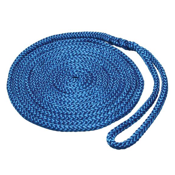 3/8" x 15' 12-Strand Polypropylene Inland Dock Line, Royal Blue image number 0