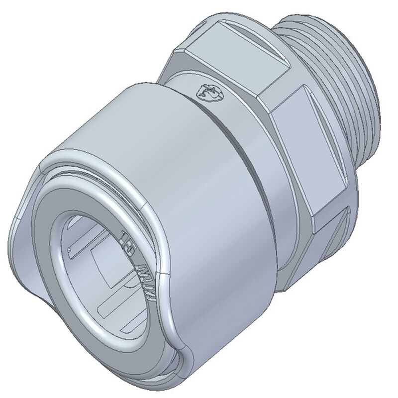 3/8" BSP Male to 15mm Collet image number 0