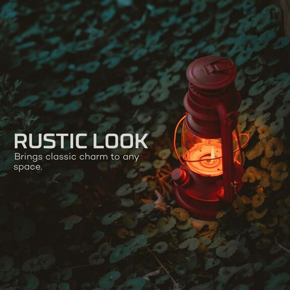 LED Lantern with Realistic Flickering Flame image number 6