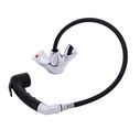 Trinidad Head/Shower Combo Faucet Small Black Sprayer No Hook, 6' Black Rubber Hose Chrome/Black image number 1