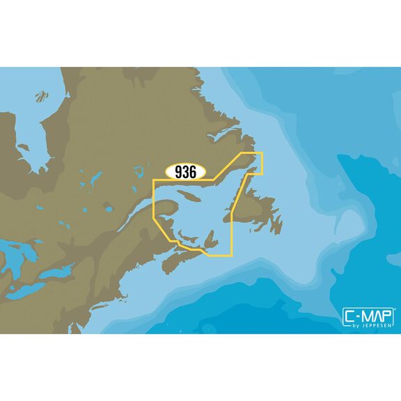NA-M936 Gulf of St. Lawrence C-MAP MAX Chart C-Card image number 0