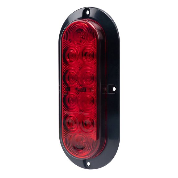6" Oval LED Stop/Tail/Turn Surface Mount Trailer Light Kit image number 1