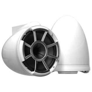 Wet Sounds REV 10 White V2 Revolution Series 10" Marine Tower Speakers with X-Mount Surface Mounts (Pair)
