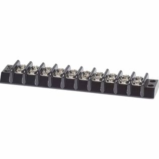 10-Circuit Terminal Block, 30A AC/DC 600V