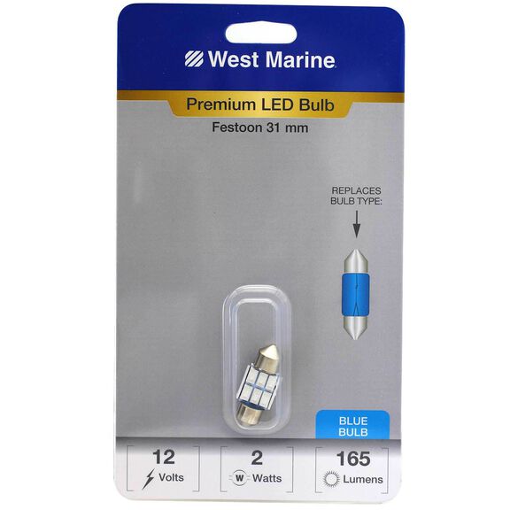 Festoon 31mm Premium LED Bulb, Blue image number 0