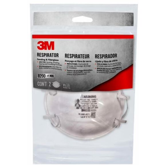 Particulate 8200 Respirator 8200H2-DC, Economy, 2-Pack image number 0