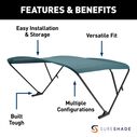 SureShade Hardwired 12V Pontoon Bimini Tops image number 1