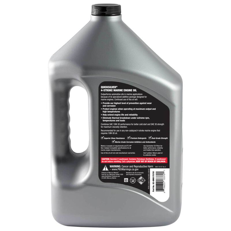 QUICKSILVER 10W30 Full Synthetic 4Stroke Marine Engine Oil, Gallon West Marine