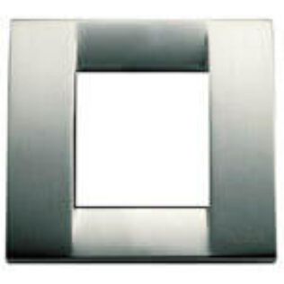 Vimar Idea Classica 17092.34 1-Module Cover Plate, Brushed Nickel