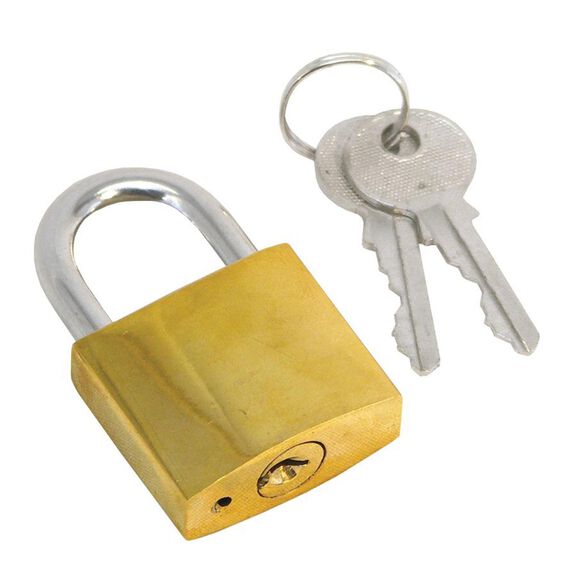Brass Padlock,1 1/2" image number 0