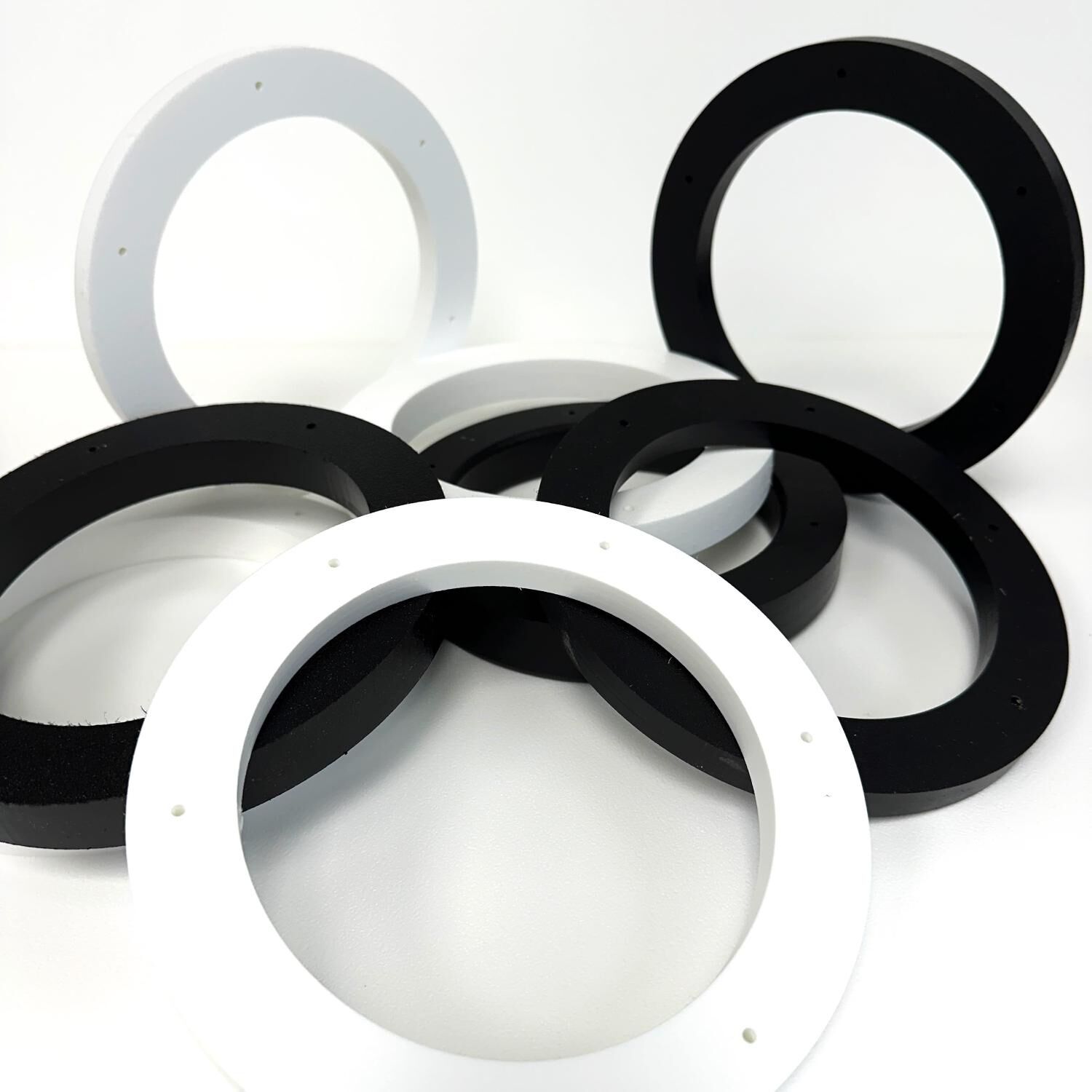 Speaker Spacer Rings for JL Audio 6.5" M3/M6/M/MX 650 Speakers, Sold as a Pair